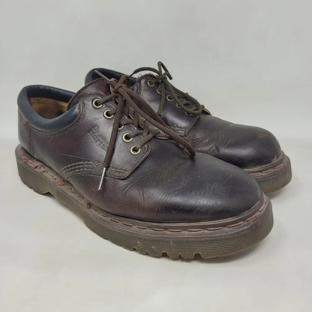 Vintage Dr. Martens‎ Shoes Mens UK9 US10 Brown Leather 5-Eye Oxford England 8053